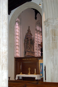 Looking from the nave into the Gostwick Chapel August 2010